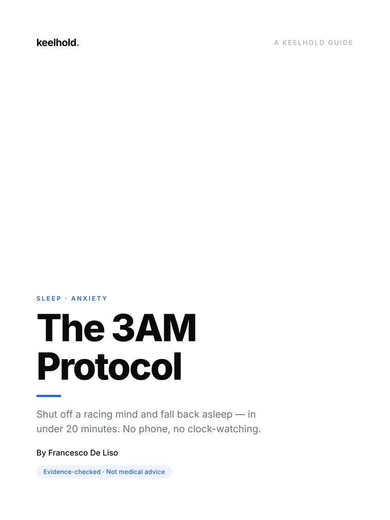 The 3AM Protocol sample — title page